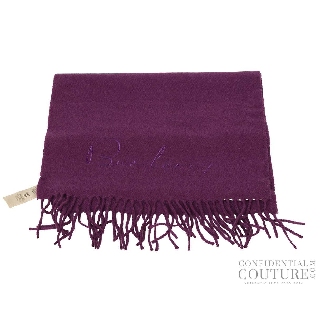 Purple 100% Cashmere Scarf