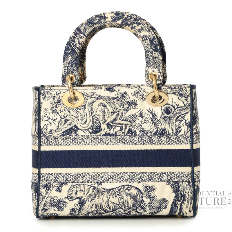 Navy/Ecru Toile de Jouy Lady D-Lite Bag
