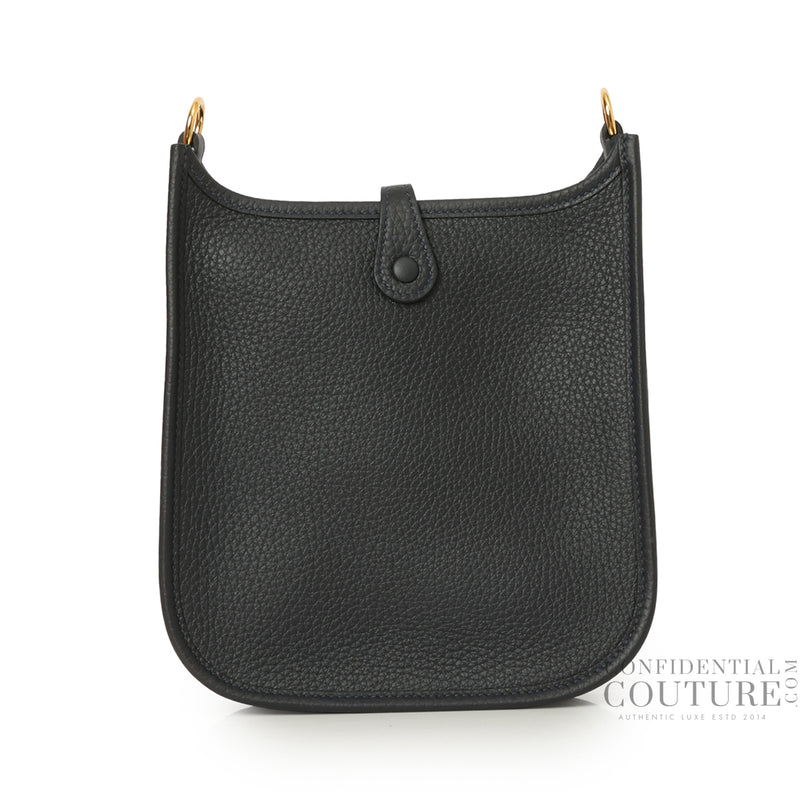 Pre loved Hermes Noir Evelyn TPM With Gold Hardware