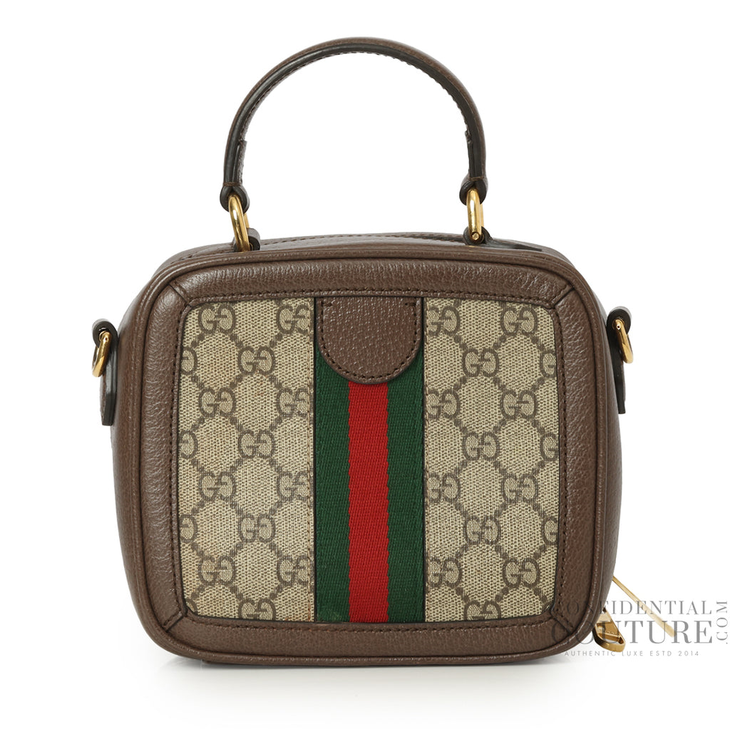 バッグ Gucci ophidia mini GG supreme Shop Pre-Loved Gucci Mini GG Supreme Ophidia Top Handle Bag in