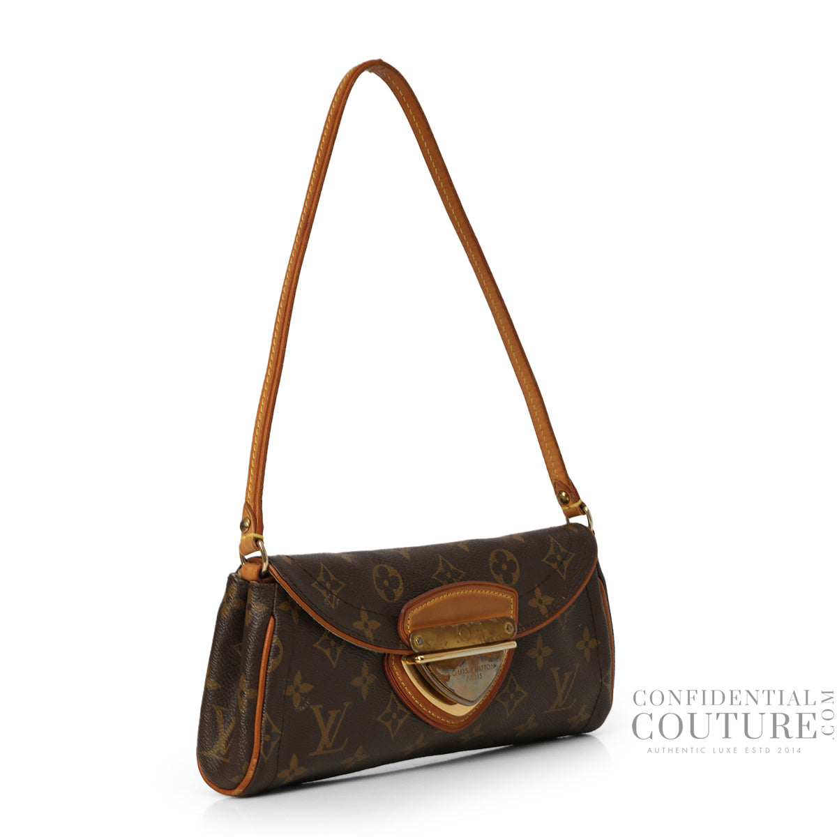 Monogram Canvas Beverly Clutch Bag