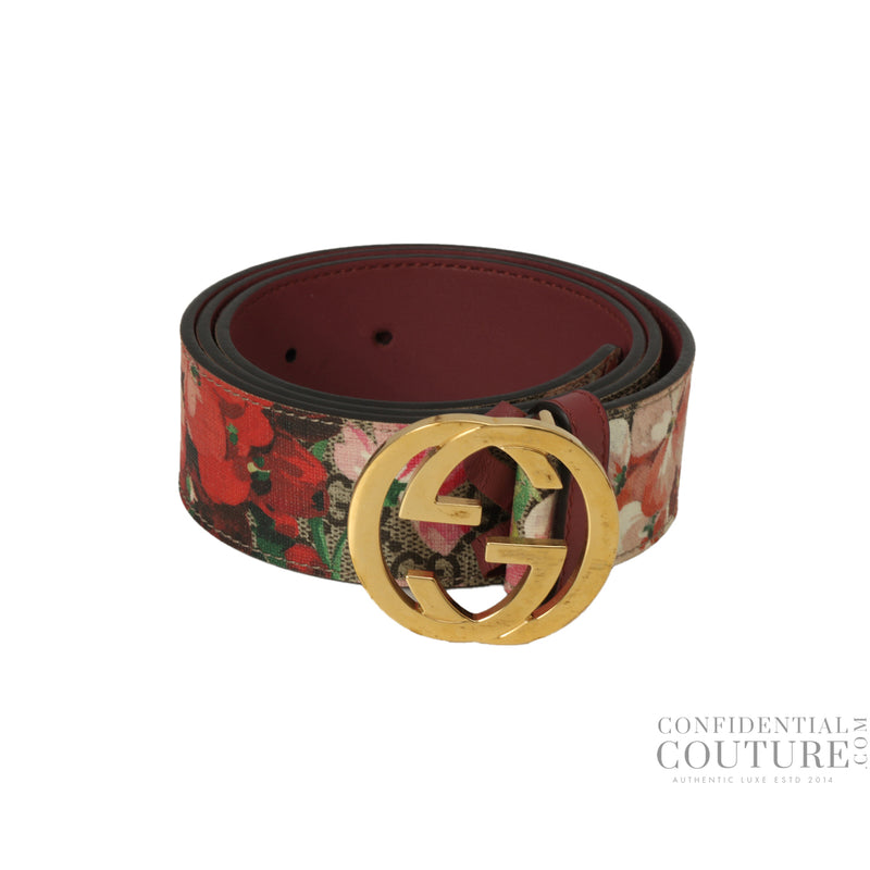 second hand Gucci Multicolor Blooms GG Belt 34"