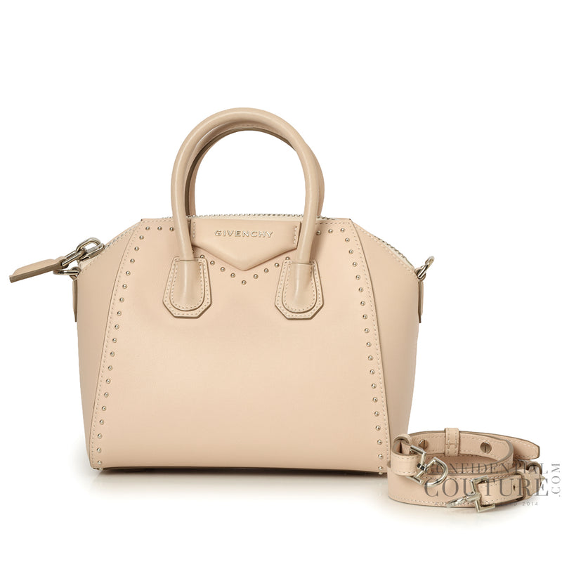 Nude Mini Studded Antigona Bag