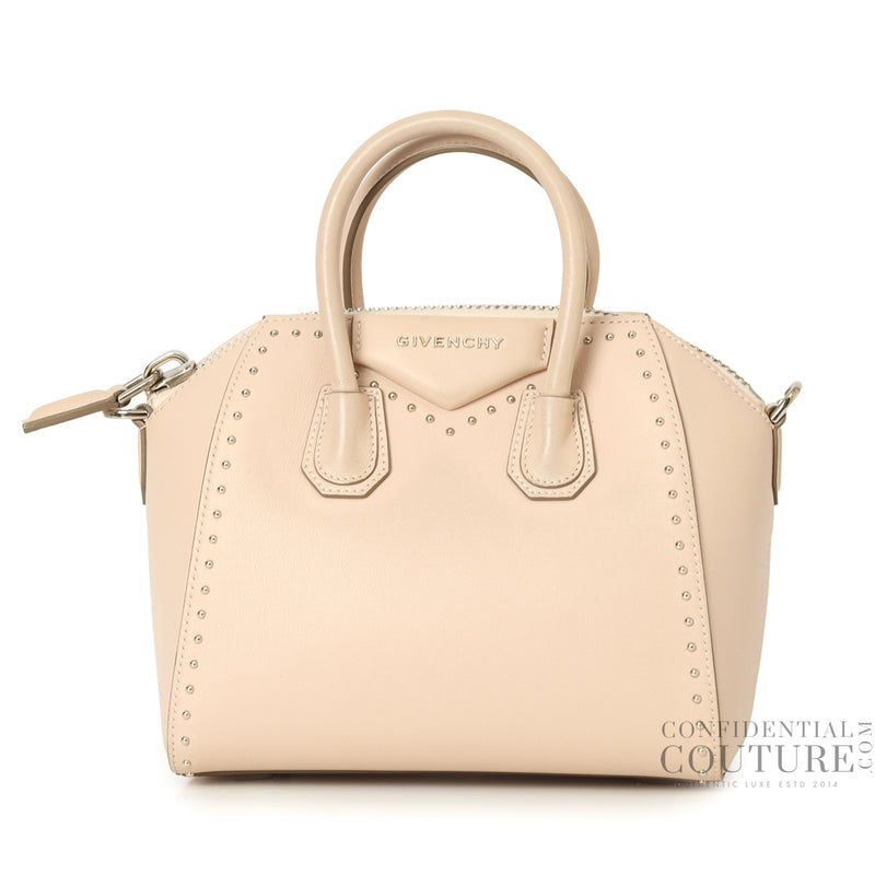 Nude Mini Studded Antigona Bag