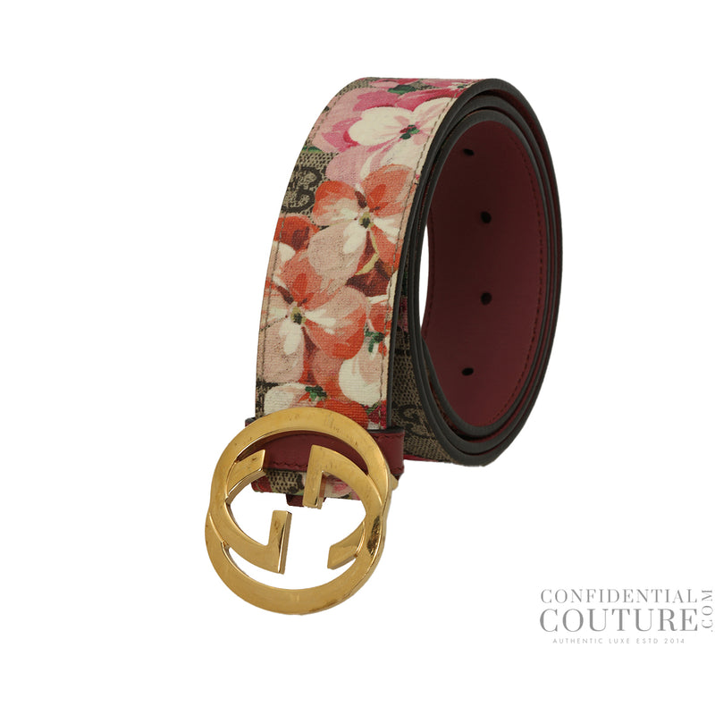 Gucci Multicolor Blooms GG Belt 34"