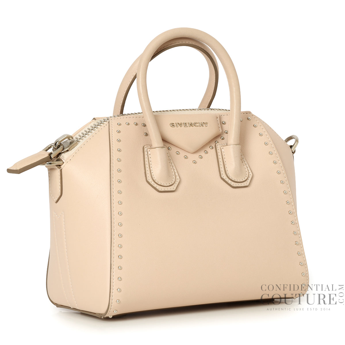 Nude Mini Studded Antigona Bag