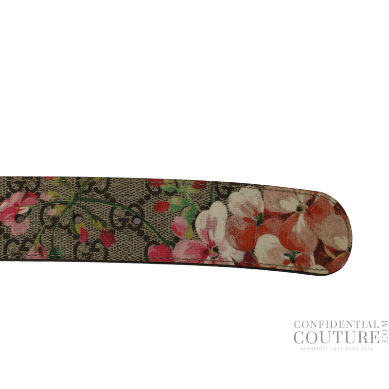 Women pre loved Gucci Multicolor Blooms GG Belt 34"
