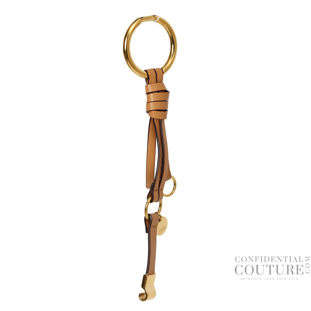 Faye Loop Tan Leather Fringe Bracelet