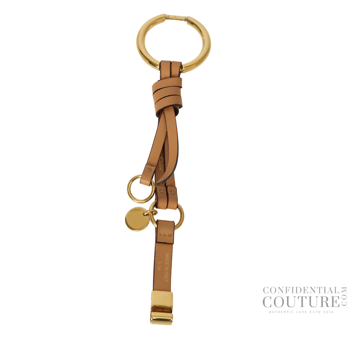 Faye Loop Tan Leather Fringe Bracelet