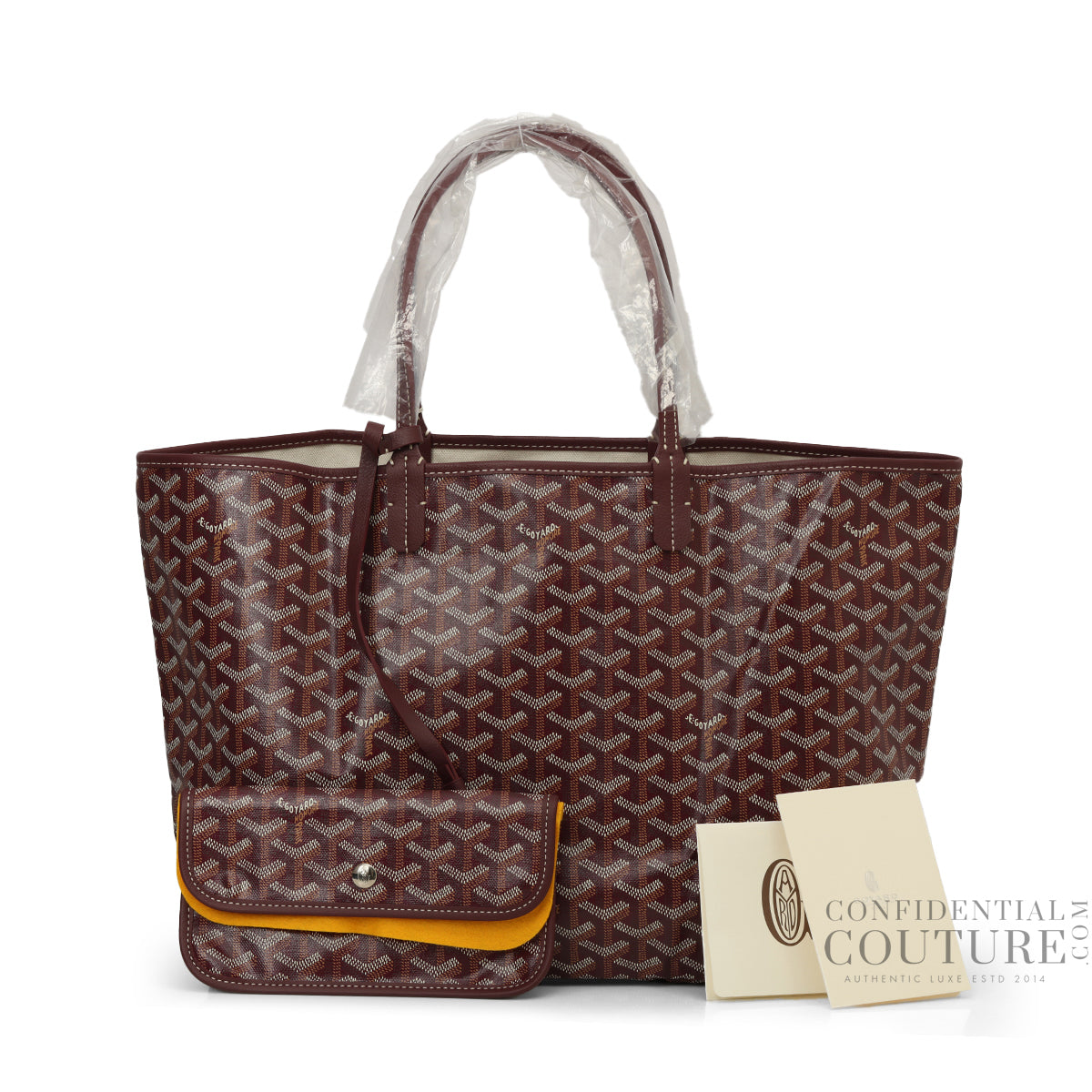 Saint Louis PM Tote Goyardine Canvas Burgundy