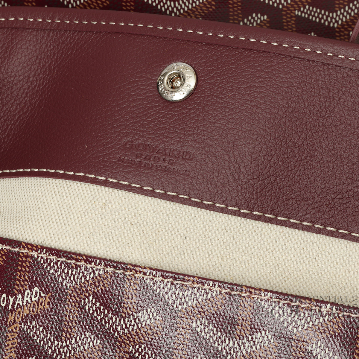 Saint Louis PM Tote Goyardine Canvas Burgundy