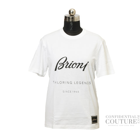Cotton White Jersey T-shirt - Size Small