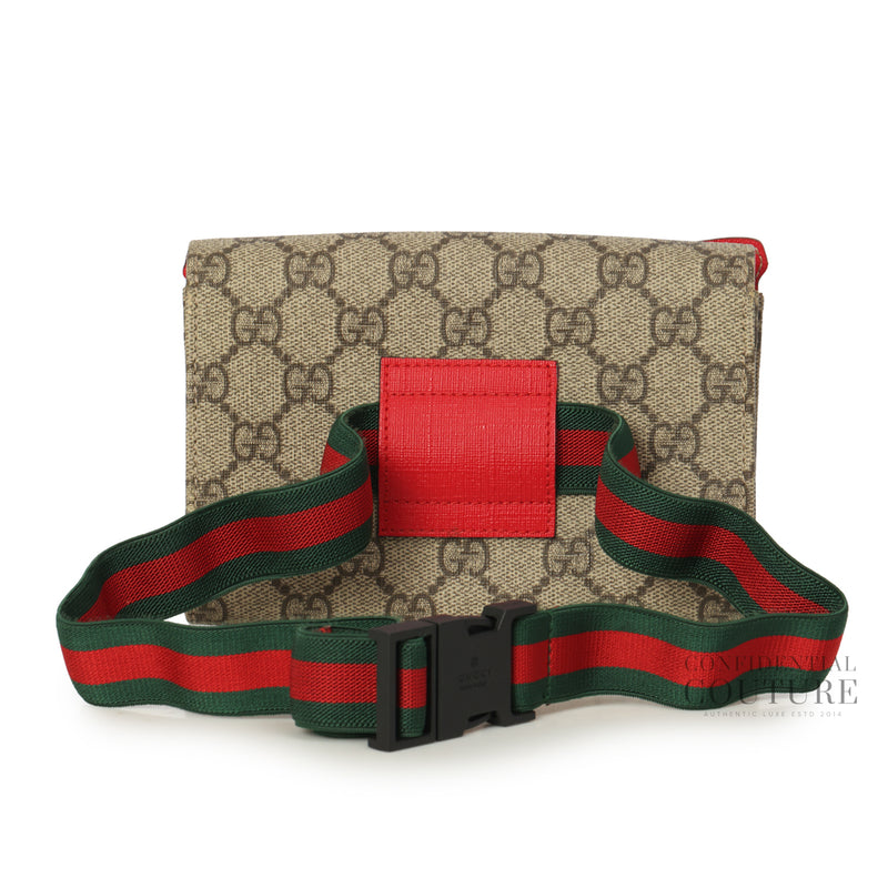Children's GG Coated Canvas Butterfly Belt Bag