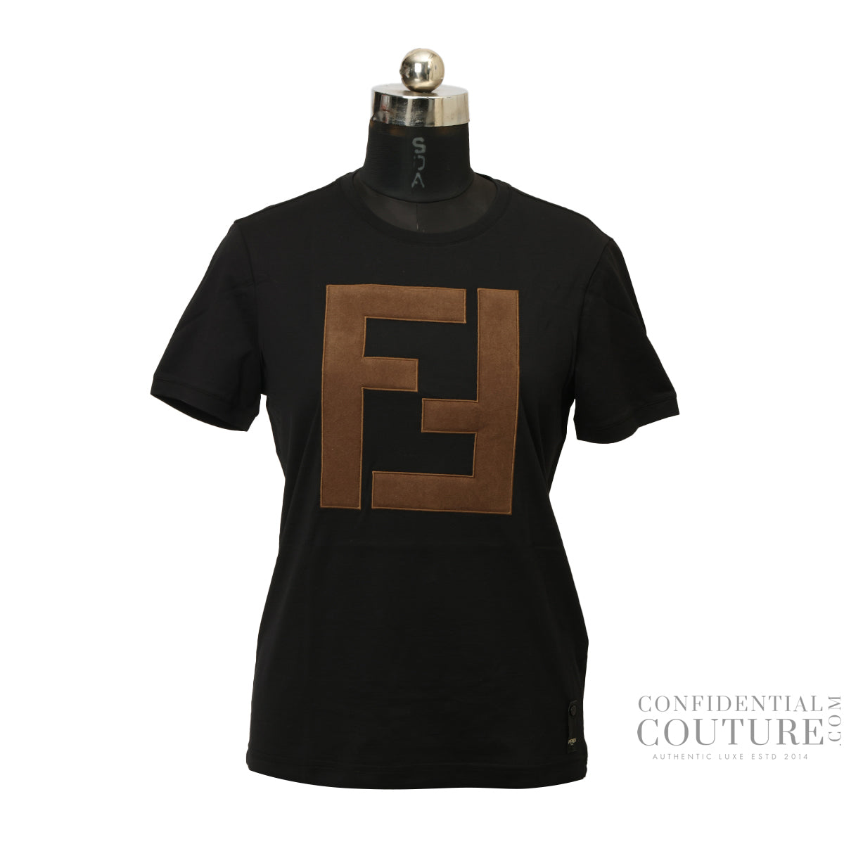 Black 'FF' Patch T-Shirt Size Small