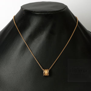 B.zero1 Rock Necklace 18 KT Rose Gold With Black Ceramic