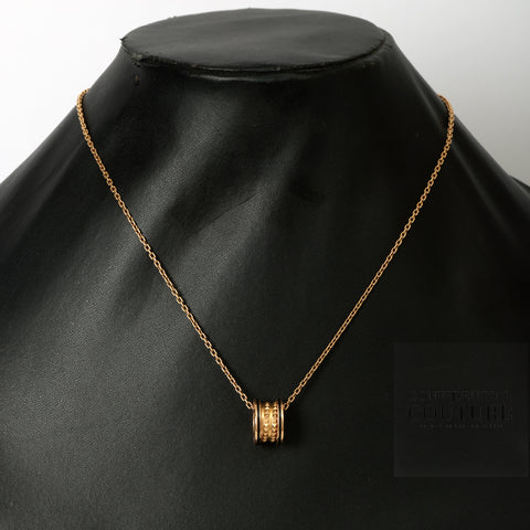 B.zero1 Rock Necklace 18 KT Rose Gold With Black Ceramic