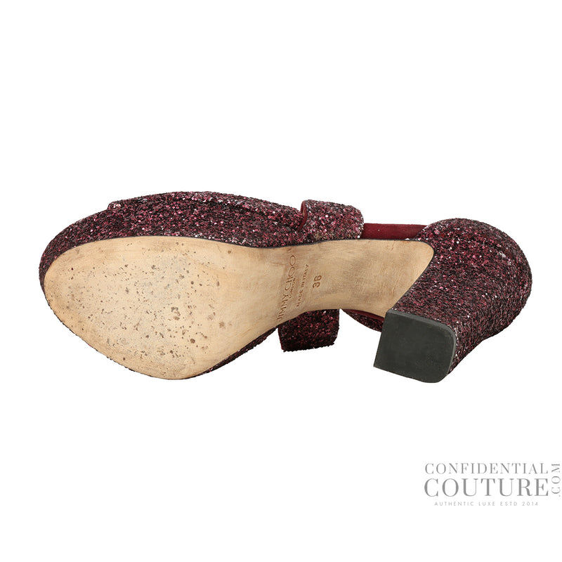 Purple Coarse Glitter Emilly 85 Pumps EU 36 | IT 36 | US 6 | UK 3