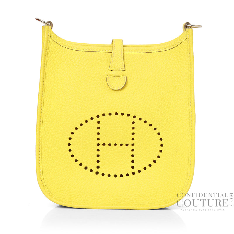 Hermes Evelyne Yellow TPM Crossbody Bag