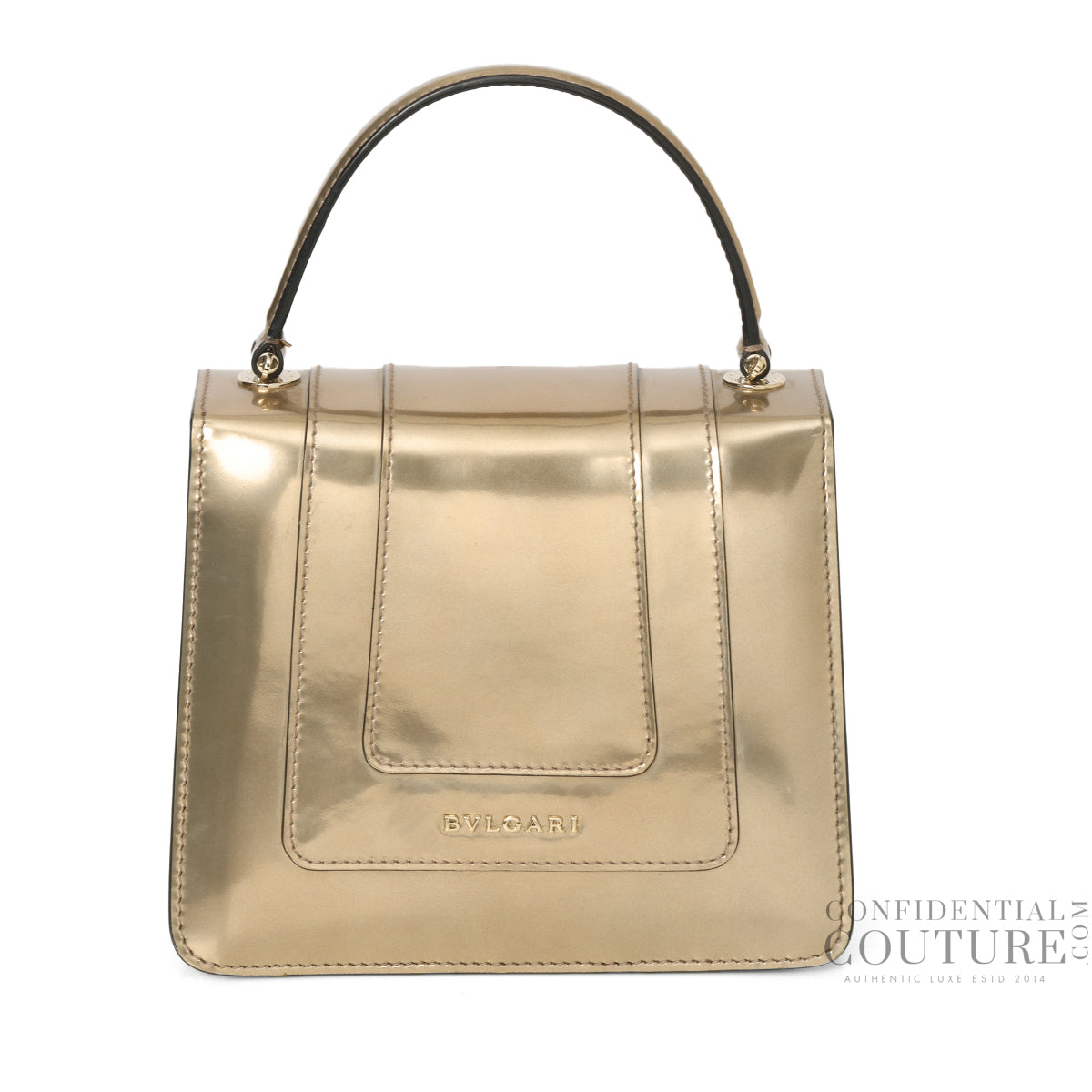 Serpenti Forever Small Top Handle Bag In Champagne