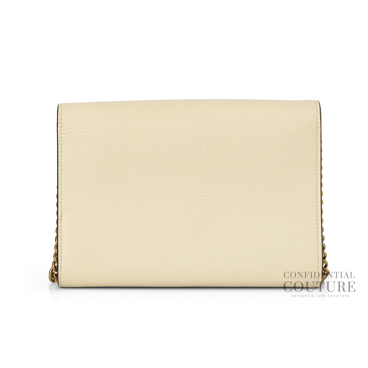 Ivory GG Marmont Mini Chain Bag