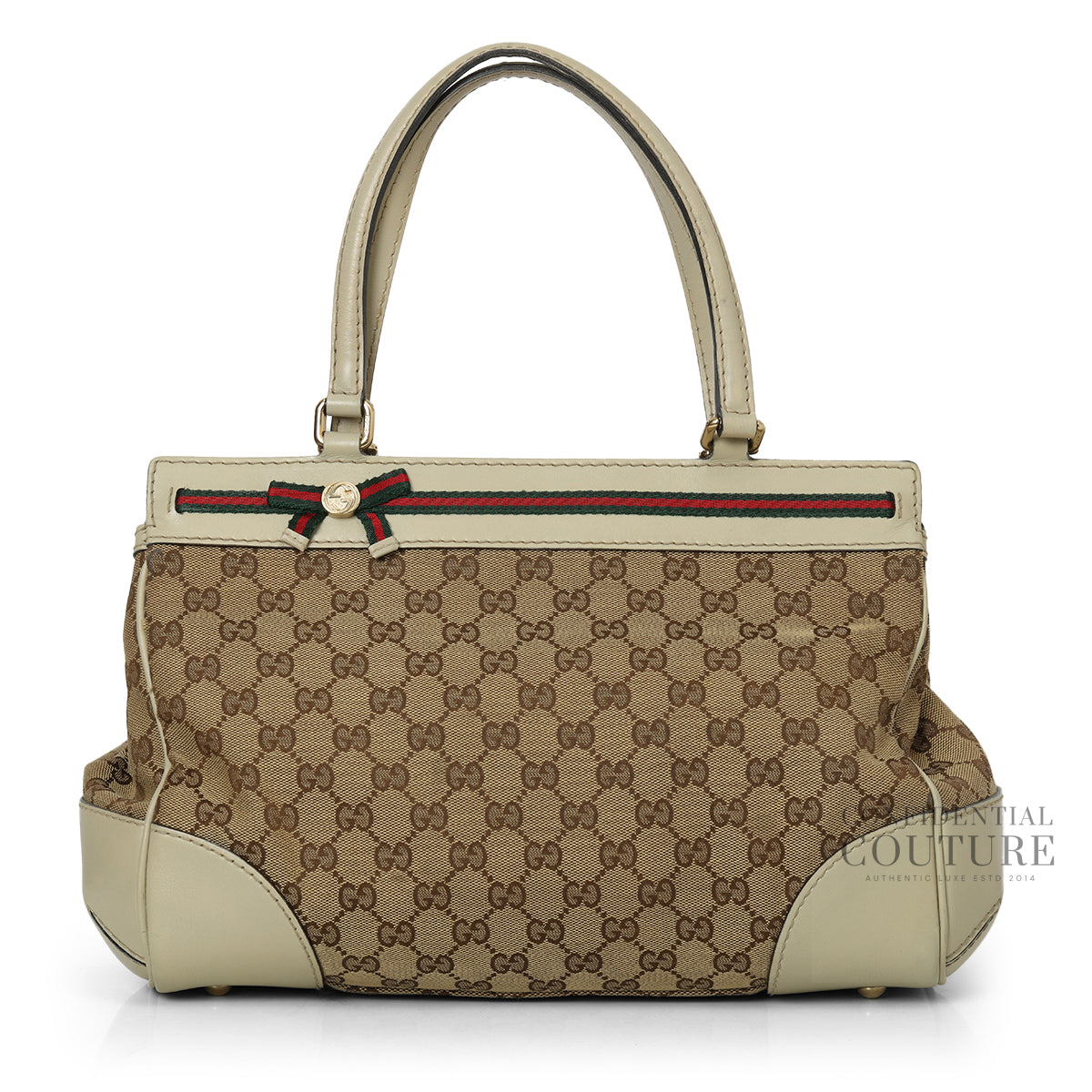 Ivory/Ebony GG Canvas Mayfair Tote Bag
