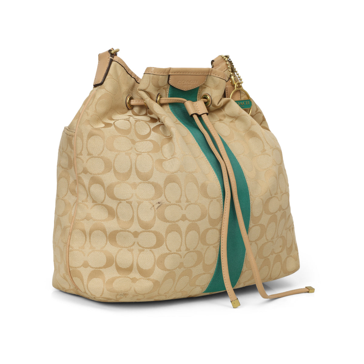 Canvas Drawstring Vintage Bucket Bag One Size