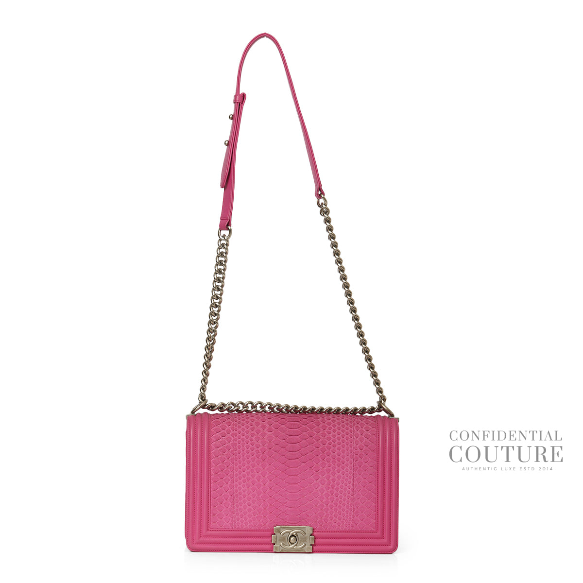 Python Fuchsia Pink New Medium Boy Bag