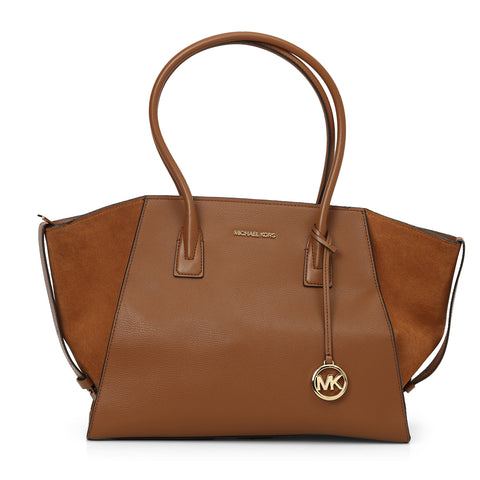 Avril Extra Large Leather And Suede Tote