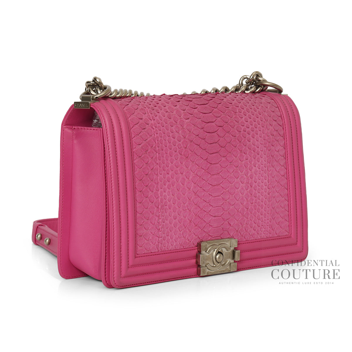 Python Fuchsia Pink New Medium Boy Bag