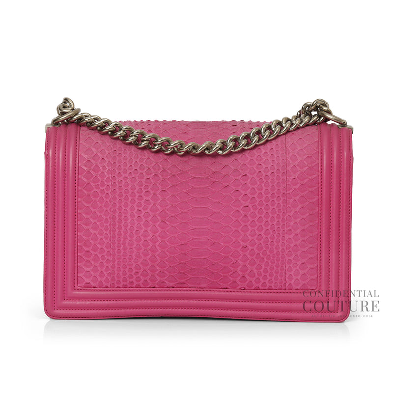 Python Fuchsia Pink New Medium Boy Bag