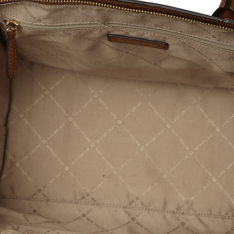 Avril Extra Large Leather And Suede Tote