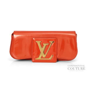 Pochette Sobe Red Patent Leather Clutch