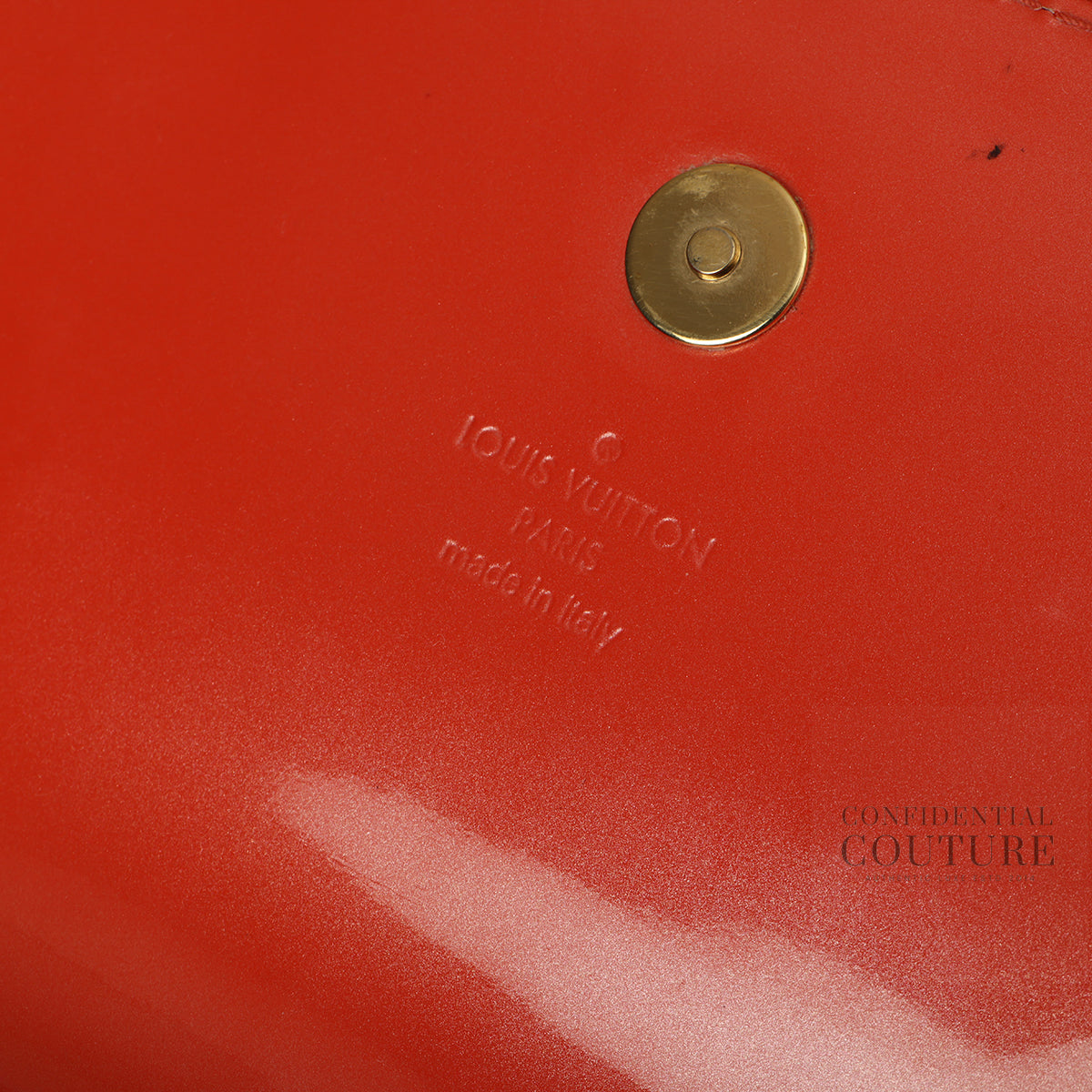 Pochette Sobe Red Patent Leather Clutch