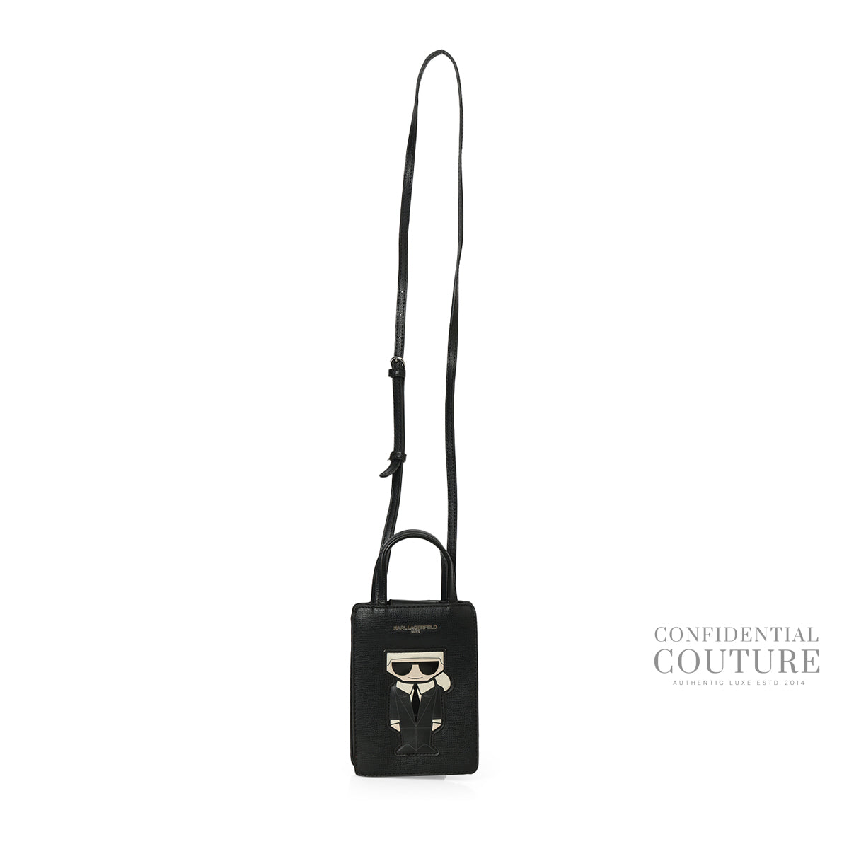Paris Maybelle Phone Black Crossbody Bag
