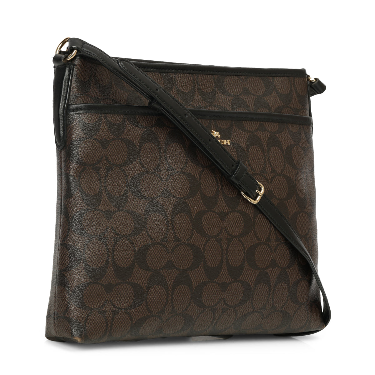 Brown Monogram Canvas Messenger Crossbody Bag One Size