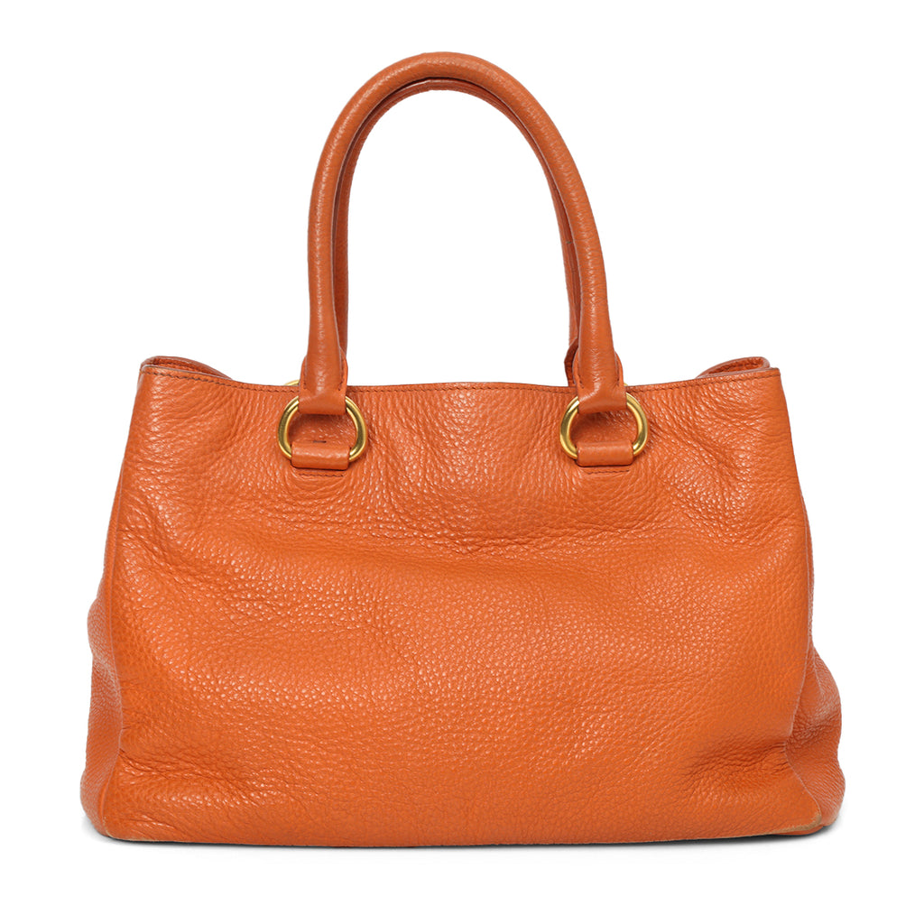 Shop Pre-Loved Prada Vitello Diano Leather Tote 100% Authentic
