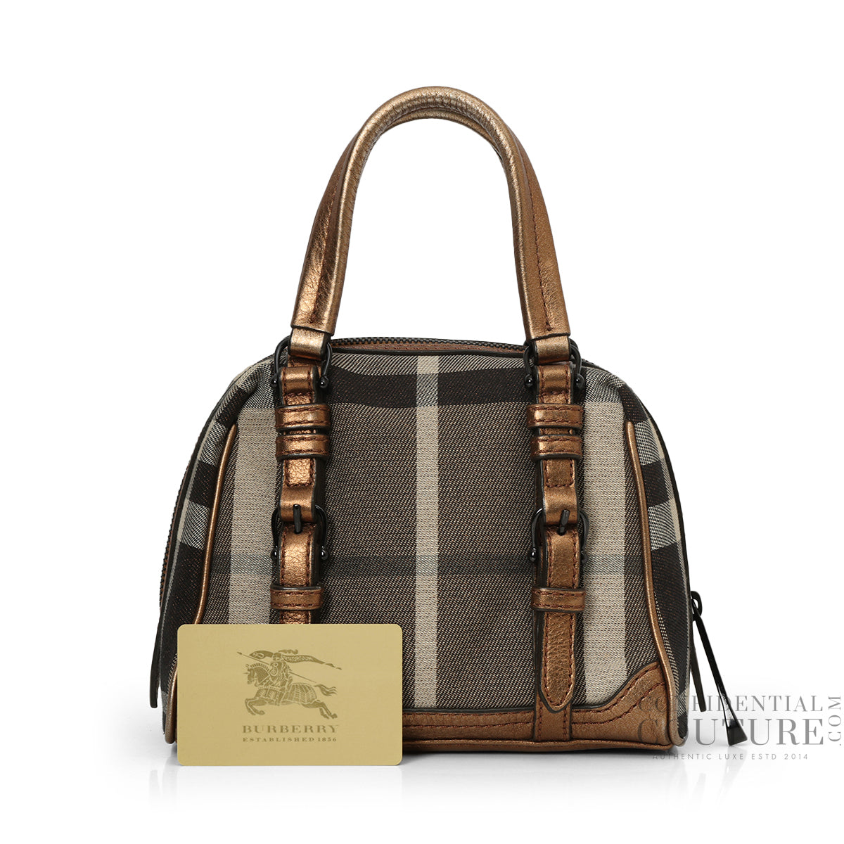 Burberry Black/Beige Check Sophie Bowler Bag