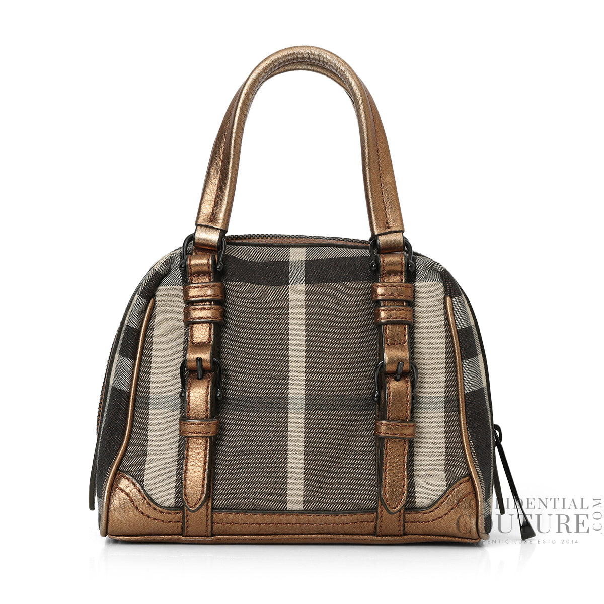 Burberry Black/Beige Check Sophie Bowler Bag