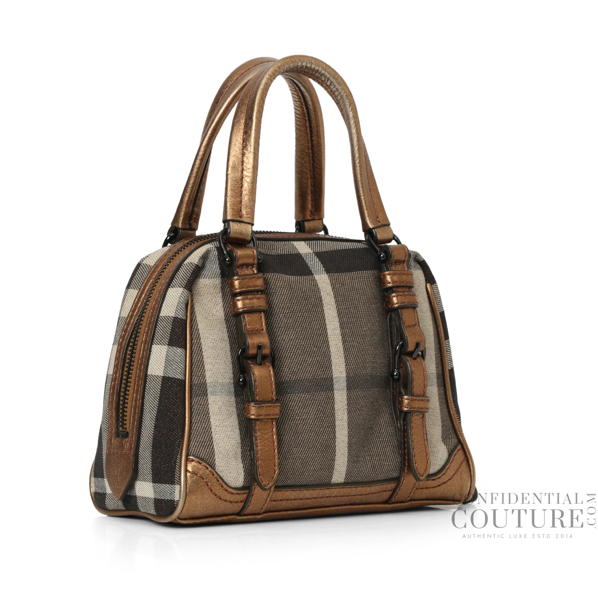 Burberry Black/Beige Check Sophie Bowler Bag
