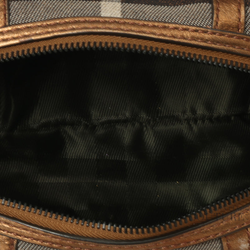 Pre-loved Burberry Burberry Black/Beige Check Sophie Bowler Bag