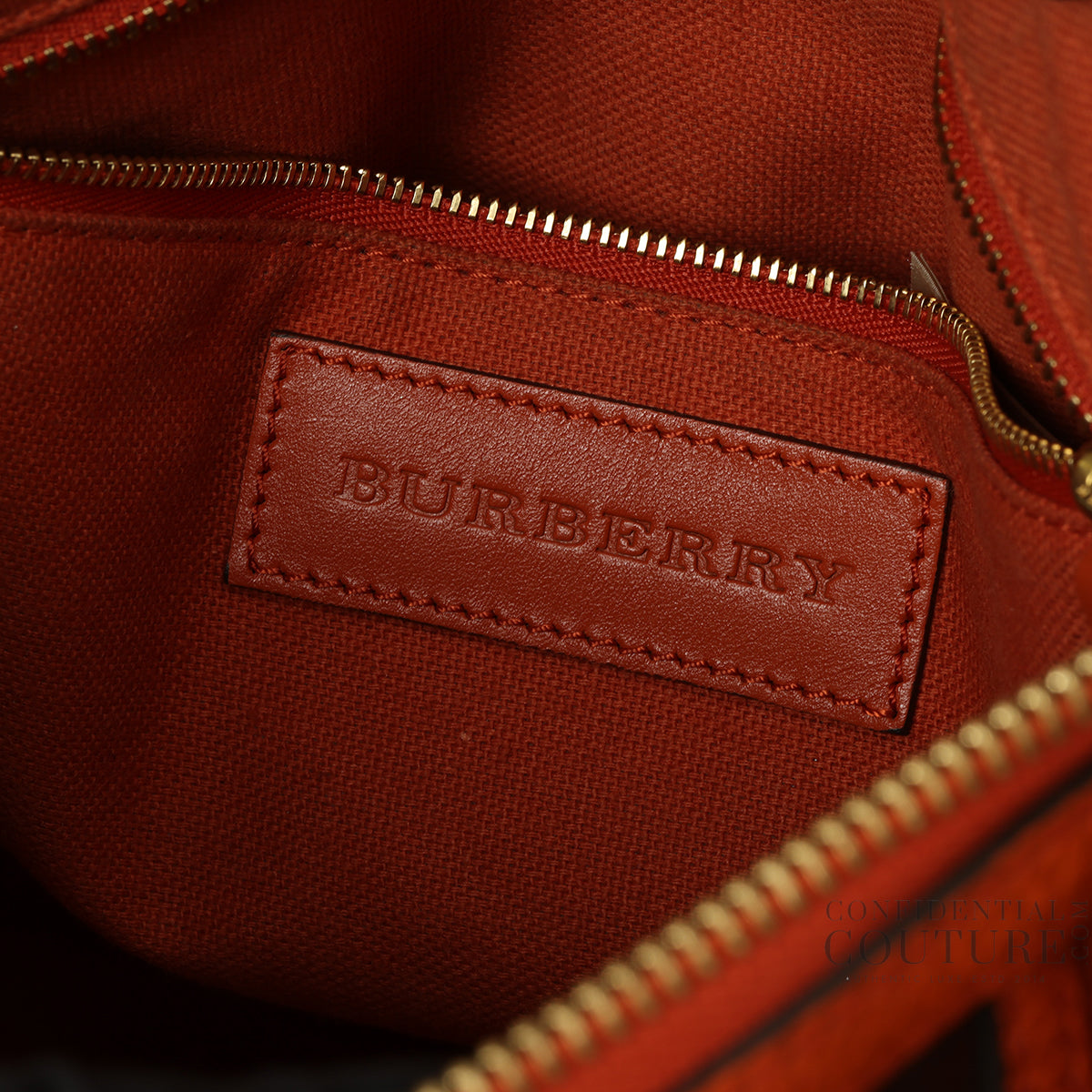 Orange Leather Medium Alchester Bowling Bag