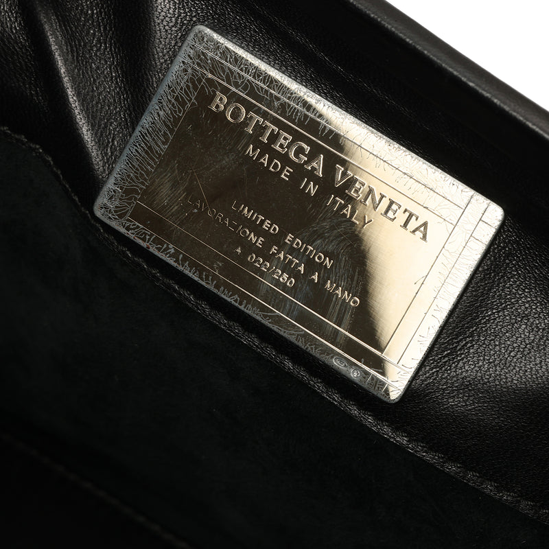 Intrecciato Leather Frame Satchel One Size