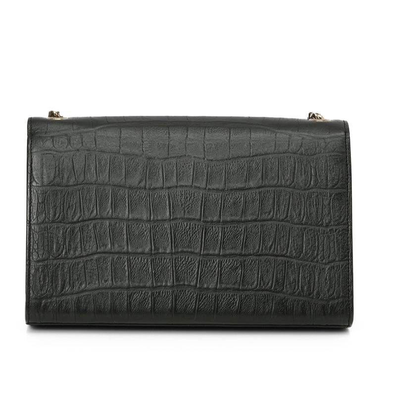 Kate Medium Tassel In Crocodile-Embossed Leather