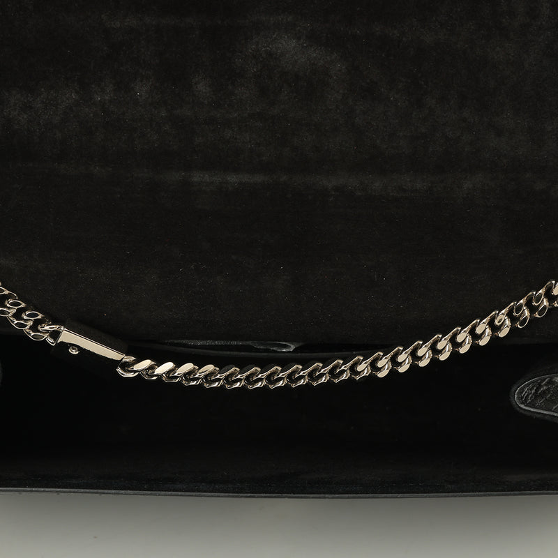 Kate Medium Tassel In Crocodile-Embossed Leather