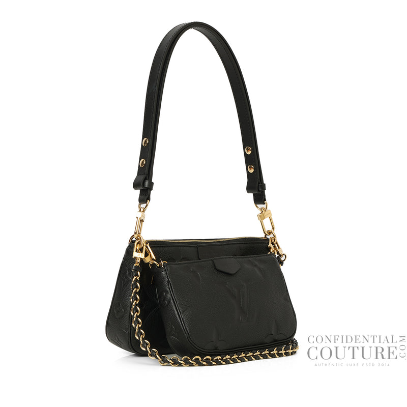 Louis Vuitton Multi-Pochette Accessories Black Monogram Empreinte