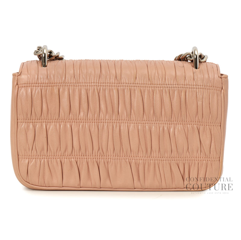 Gaufre Chain Flap Nappa Shoulder Bag