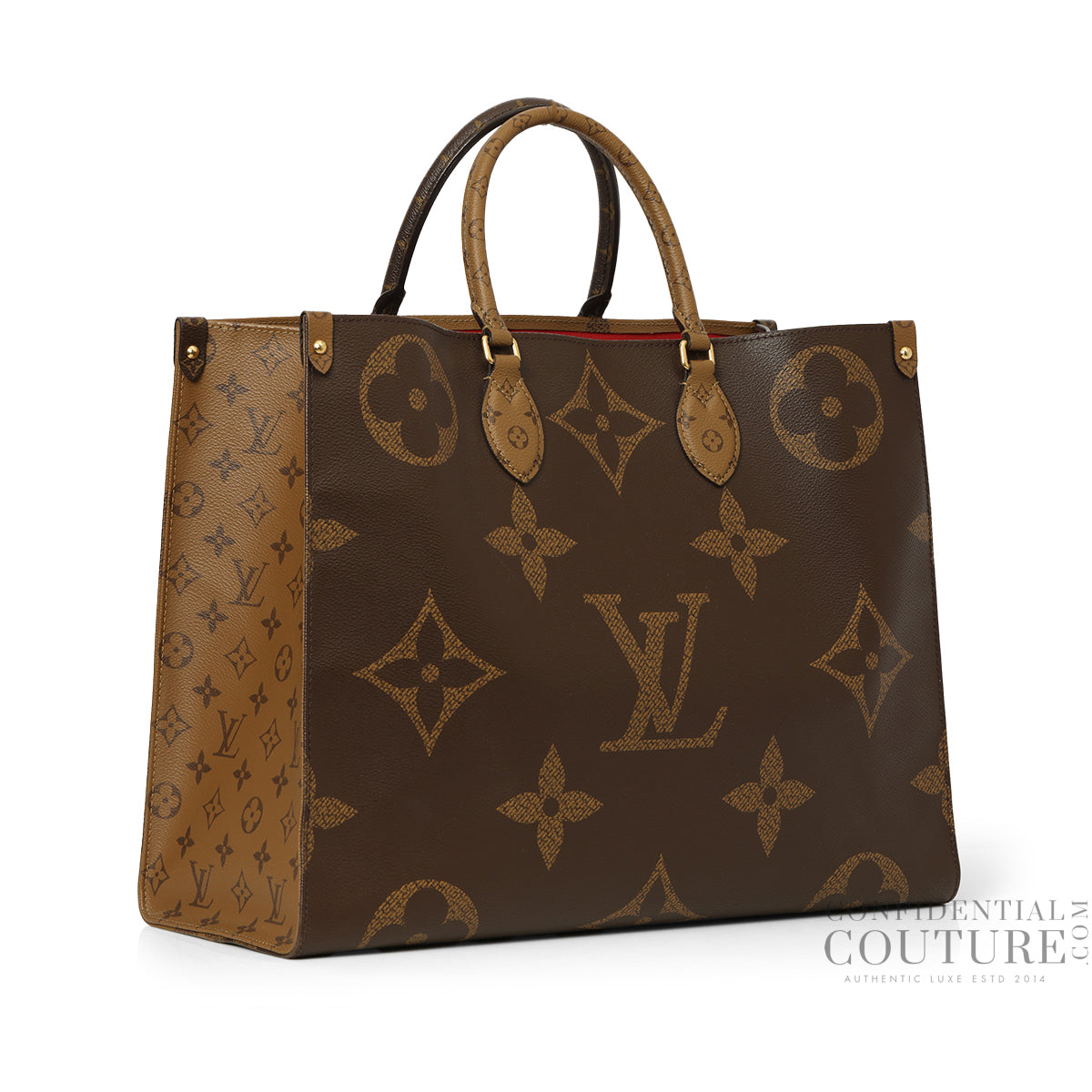 On-The-Go GM Monogram Reverse Canvas Tote Bag