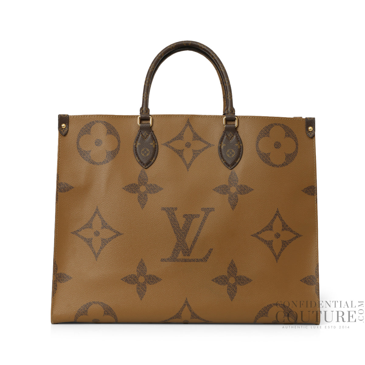 On-The-Go GM Monogram Reverse Canvas Tote Bag