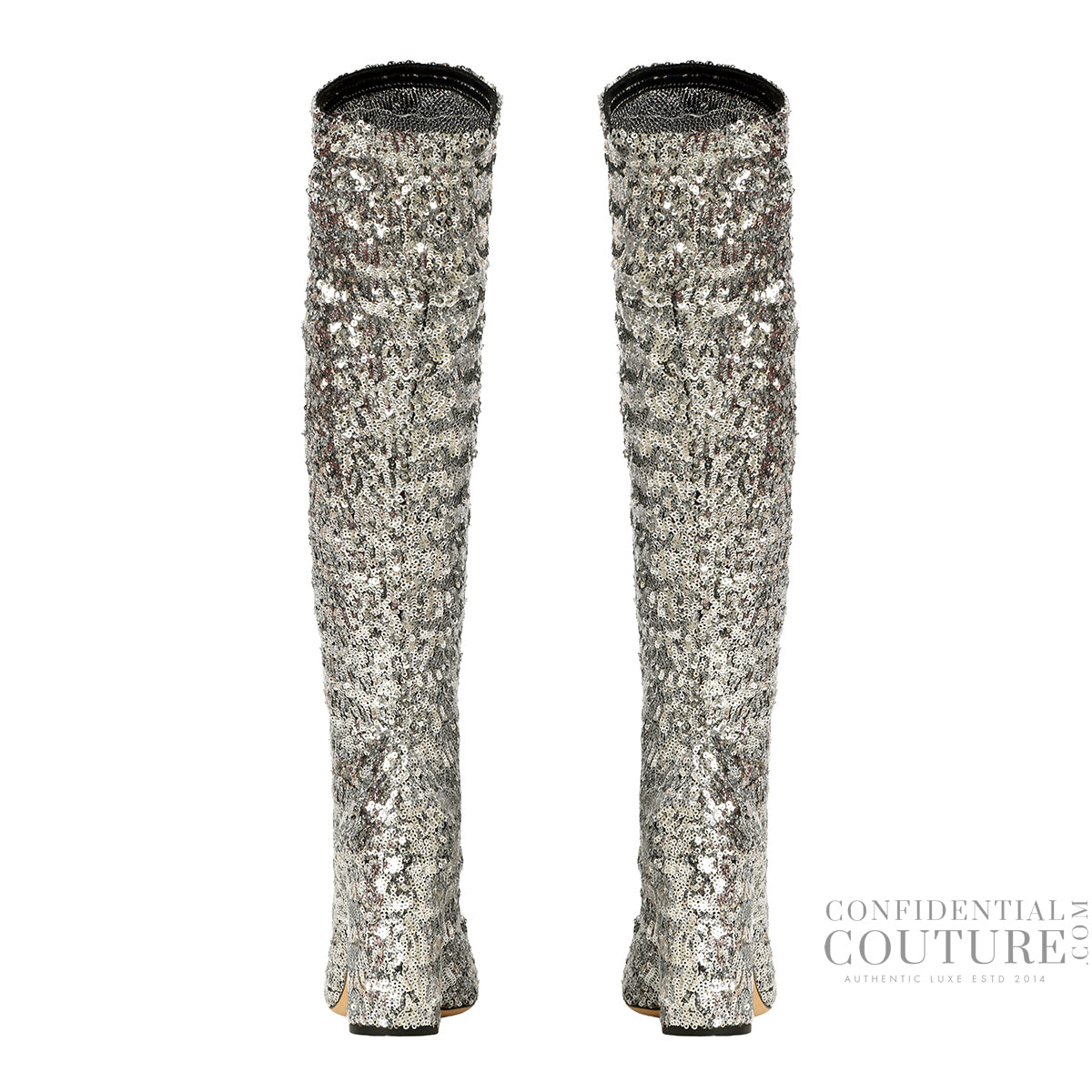Silver Drop Sequin Boots EU 36 | US 6 | UK 3