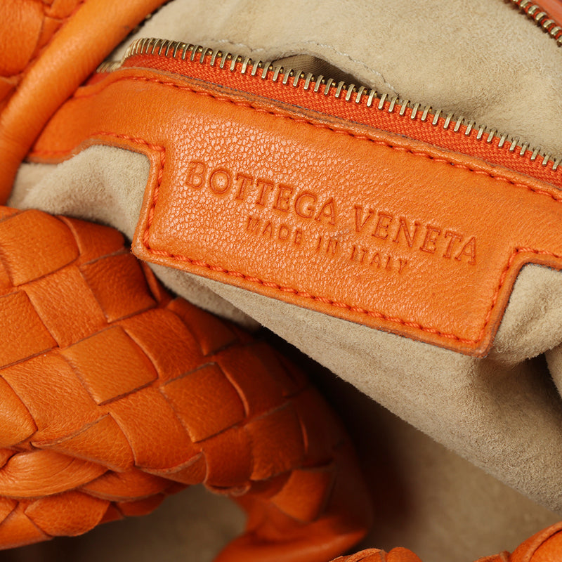 Intreciato Leather Medium Hobo Bag